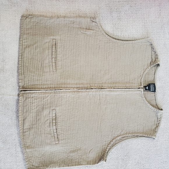 Eileen Fisher Zip Front Vest/Top - Picture 14 of 14